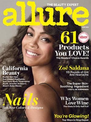 Zoe Saldana poses nude for Allure magazine